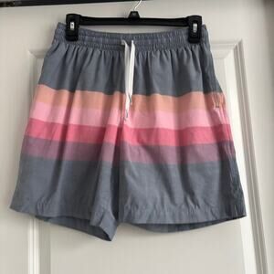 Chubbies Men’s Swim Trunks Sz S Striped Lined